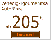 Fähre Venedig-Igoumenitsa ab 162 Euro